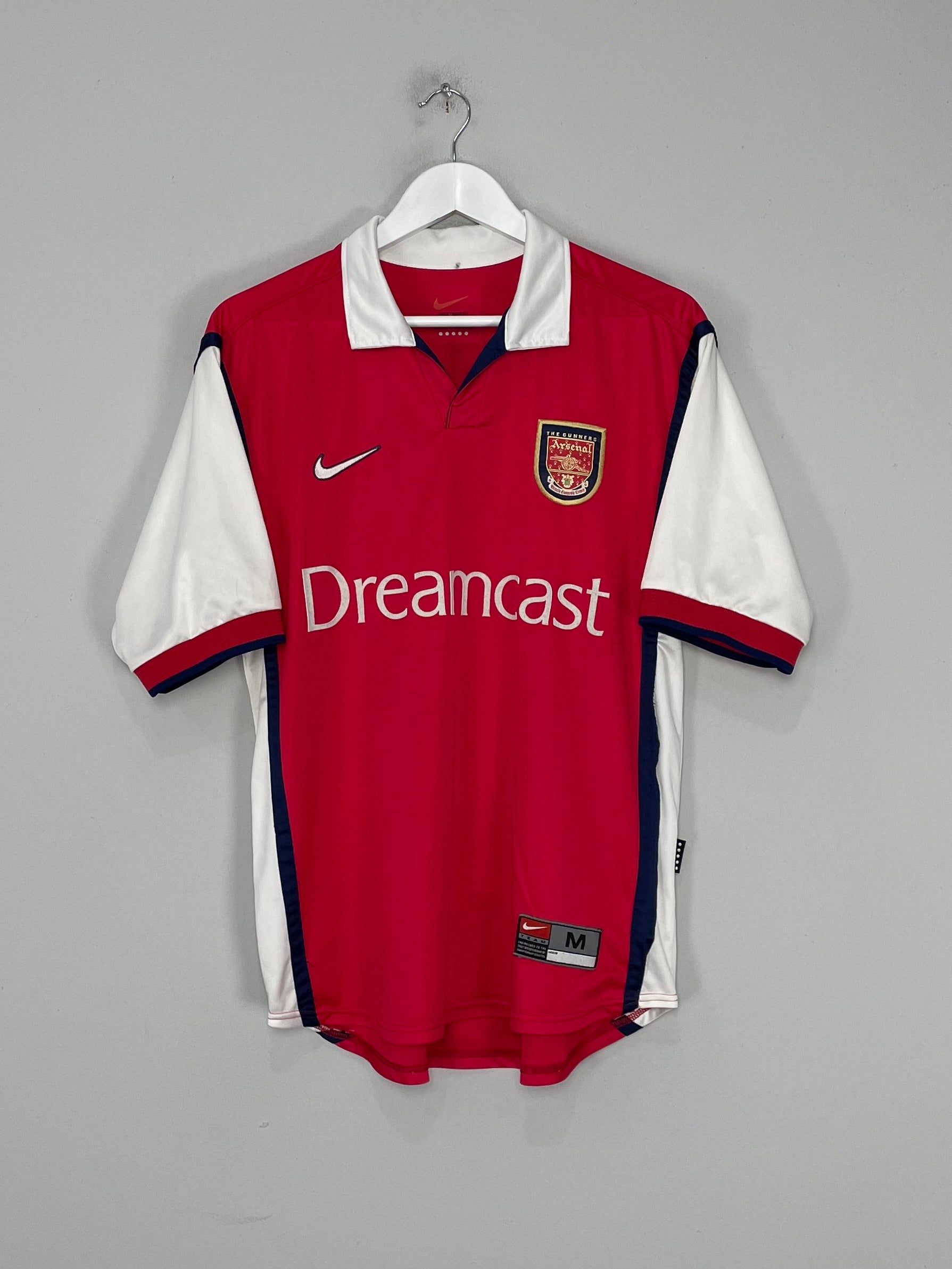 Shop 1999/00 ARSENAL HENRY #14 HOME SHIRT (M) NIKE, classic football shirts, vintage football shirts & retro soccer jerseys at Cult Kits