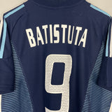 Shop 2002/04 ARGENTINA BATISTUTA #9 AWAY SHIRT (L) ADIDAS, classic football shirts, vintage football shirts & retro soccer jerseys at Cult Kits