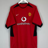 2002/04 MANCHESTER UNITED BECKHAM #7 HOME SHIRT (L) NIKE