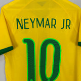 Shop 2014/15 BRAZIL NEYMAR JR #10 *AUTHENTIC* HOME SHIRT (M) NIKE, classic football shirts, vintage football shirts & retro soccer jerseys at Cult Kits