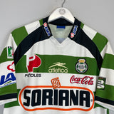 Shop 2003/04 SANTOS LAGUNA HOME SHIRT (M) ATLETICA, classic football shirts, vintage football shirts & retro soccer jerseys at Cult Kits