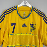 Shop 2011/12 UKRAINE SHEVCHENKO #7 HOME SHIRT (XL) ADIDAS, classic football shirts, vintage football shirts & retro soccer jerseys at Cult Kits