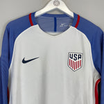 Shop 2016/17 USA *PLAYER ISSUE* L/S HOME SHIRT (L) NIKE, classic football shirts, vintage football shirts & retro soccer jerseys at Cult Kits