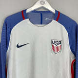 Shop 2016/17 USA *PLAYER ISSUE* L/S HOME SHIRT (L) NIKE, classic football shirts, vintage football shirts & retro soccer jerseys at Cult Kits