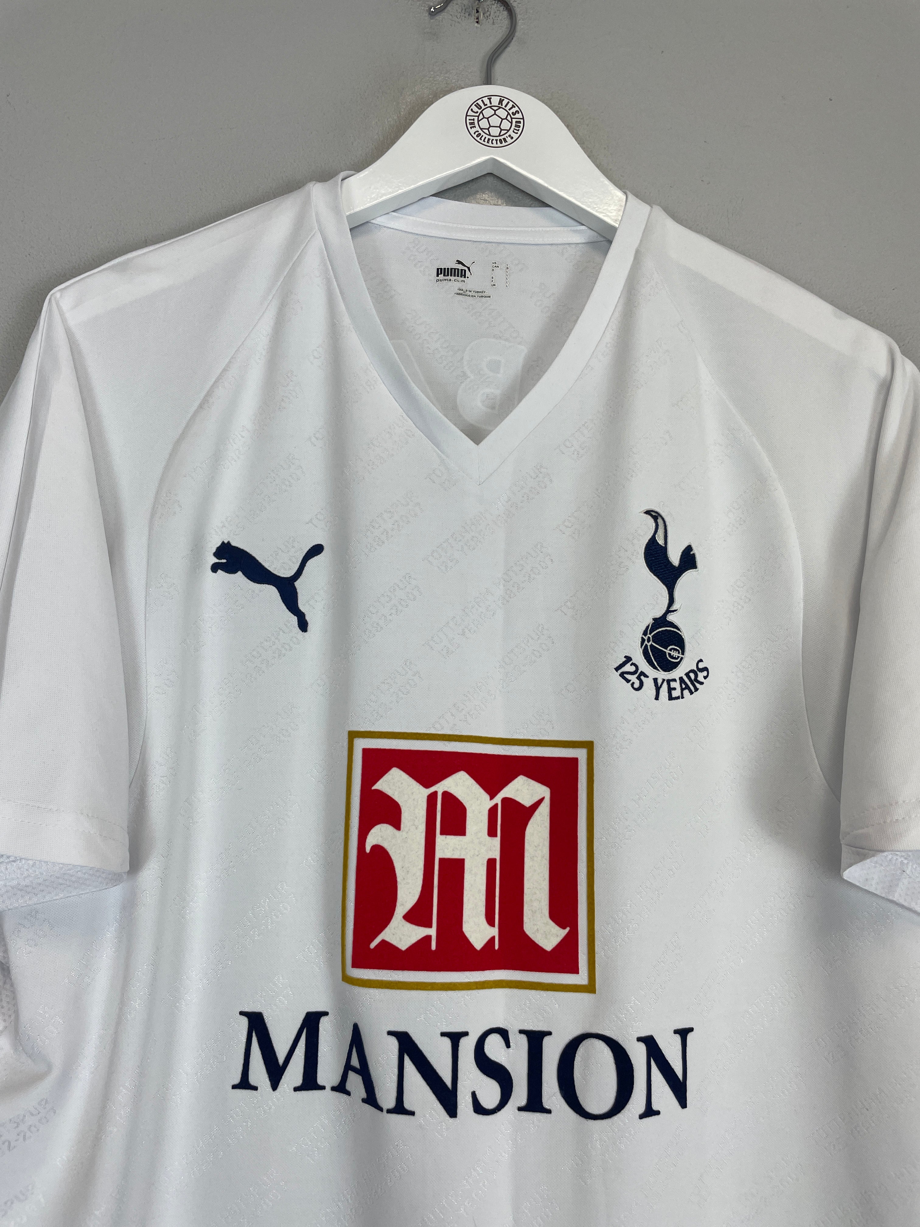 Shop 2007/08 TOTTENHAM BERBATOV #9 *125 YEARS* HOME SHIRT (L) PUMA, classic football shirts, vintage football shirts & retro soccer jerseys at Cult Kits