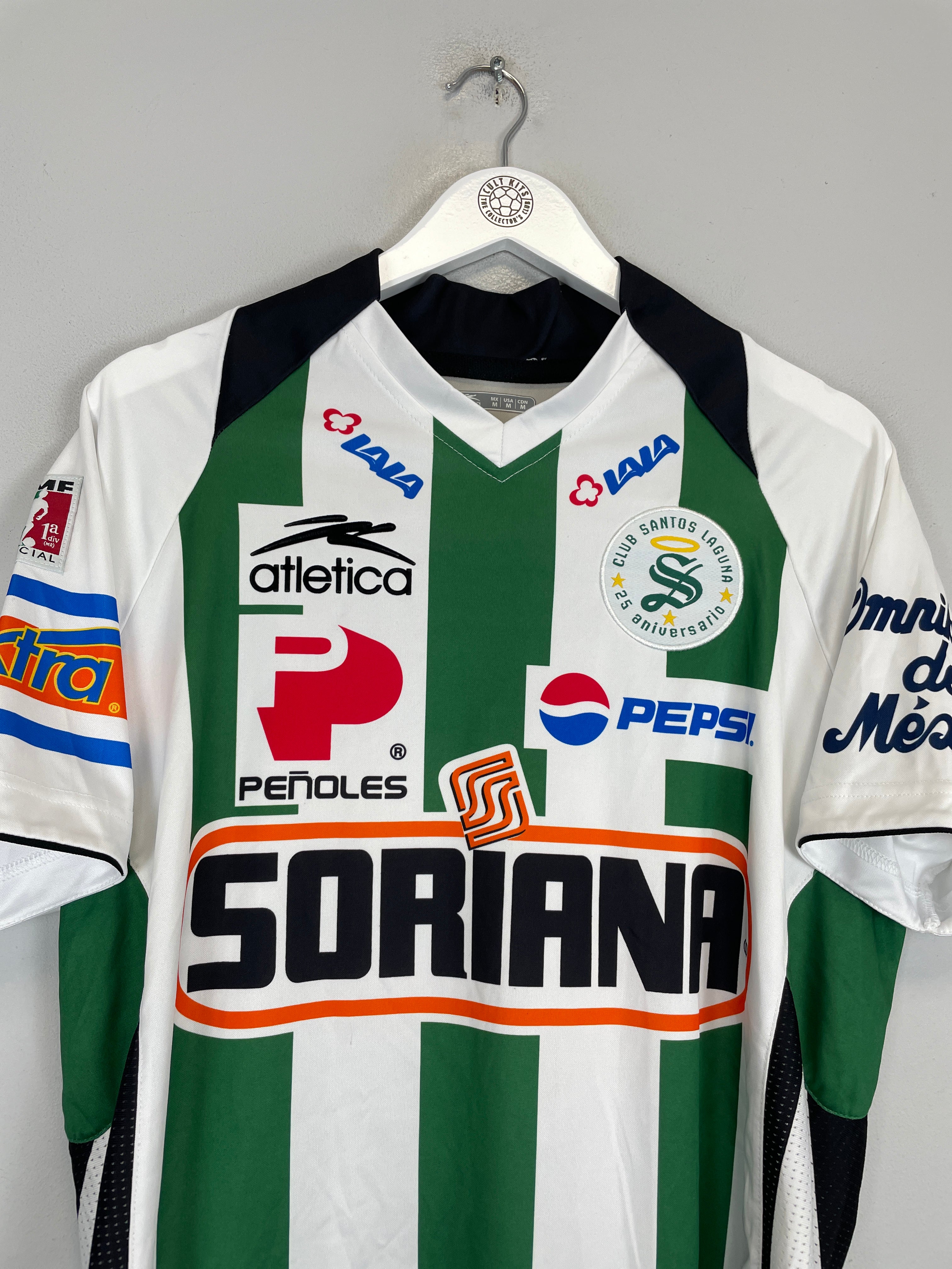 Shop 2008/09 SANTOS LAGUNA #10 HOME SHIRT (M) ATLETICA, classic football shirts, vintage football shirts & retro soccer jerseys at Cult Kits