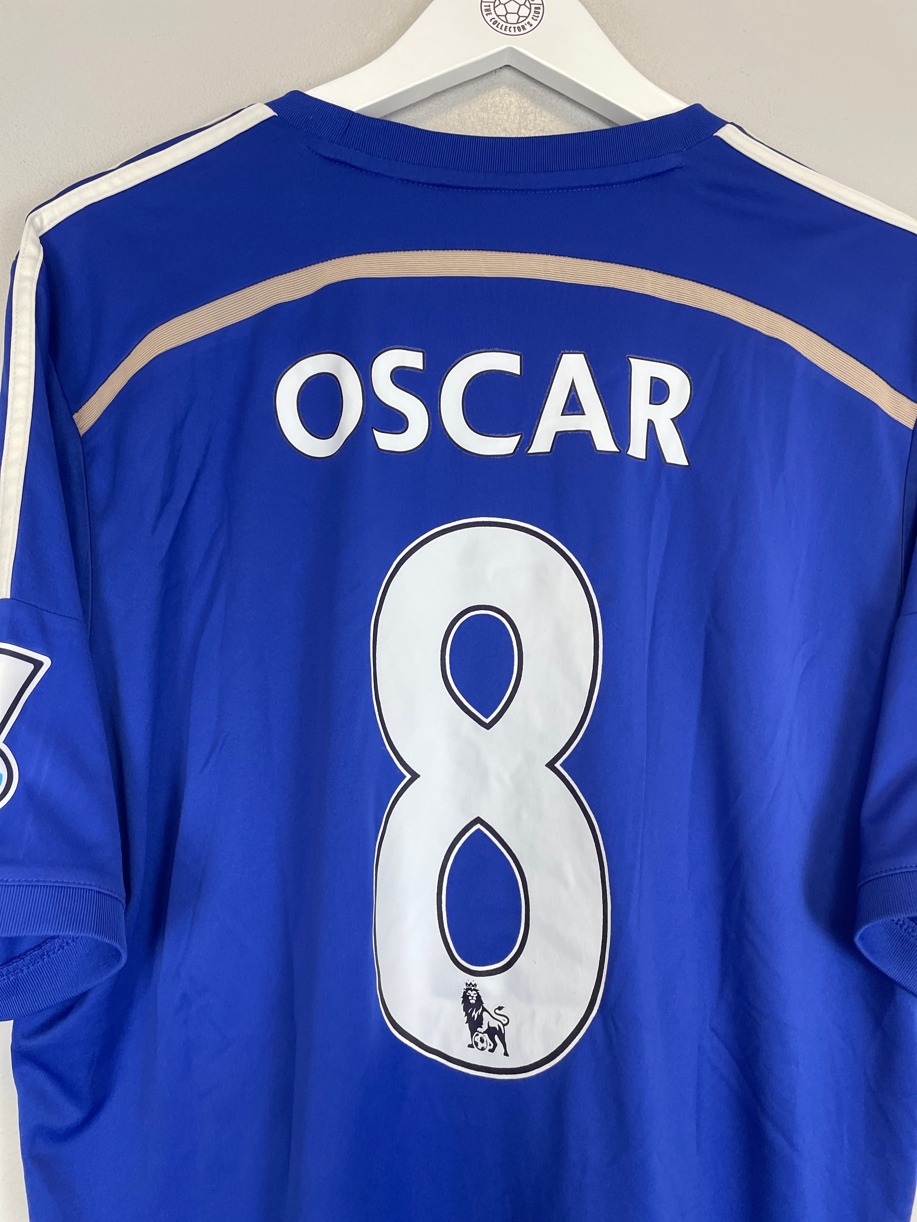 Shop 2014/15 CHELSEA OSCAR #8 HOME SHIRT (XL) ADIDAS, classic football shirts, vintage football shirts & retro soccer jerseys at Cult Kits