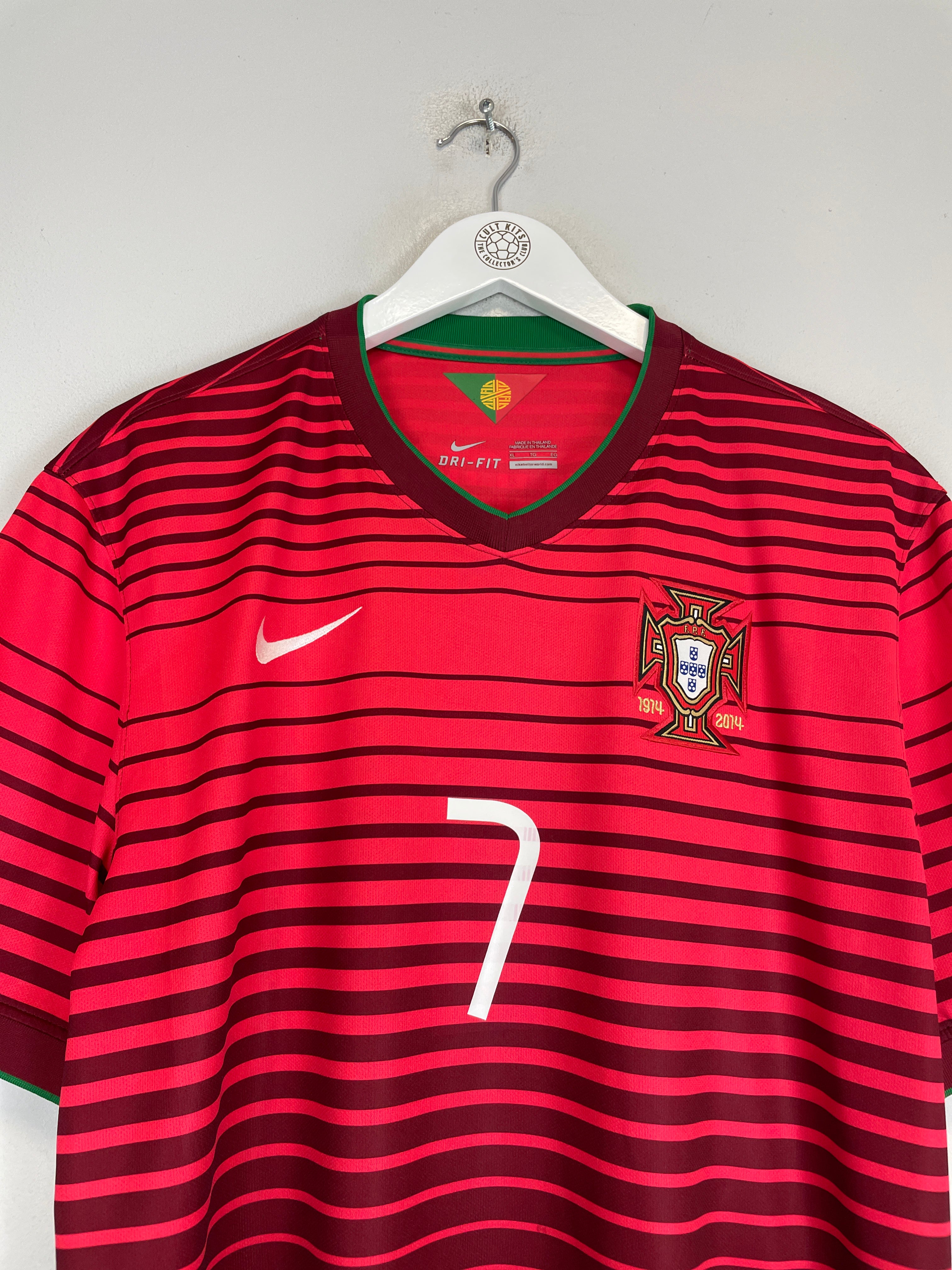 Shop 2014/15 PORTUGAL RONALDO #7 HOME SHIRT (XL) NIKE, classic football shirts, vintage football shirts & retro soccer jerseys at Cult Kits