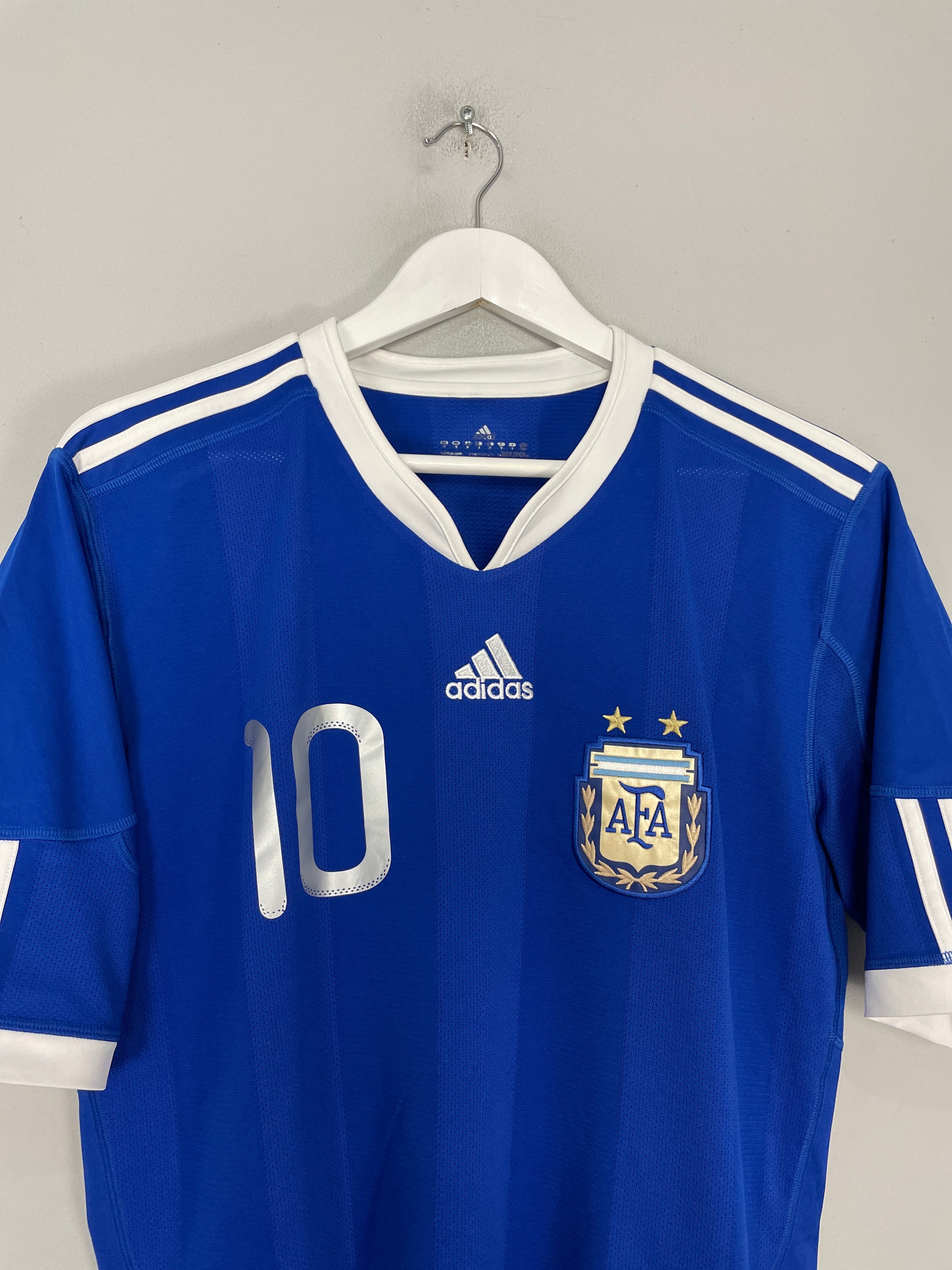 Shop 2010/11 ARGENTINA MESSI #10 AWAY SHIRT (M) ADIDAS, classic football shirts, vintage football shirts & retro soccer jerseys at Cult Kits