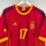 2002/04 SPAIN VALERON #17 HOME SHIRT (L) ADIDAS