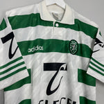 Shop 1996/98 SPORTING LISBON HOME SHIRT (M) ADIDAS, classic football shirts, vintage football shirts & retro soccer jerseys at Cult Kits