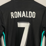 Shop 2017/18 REAL MADRID RONALDO #7 L/S AWAY SHIRT (S) ADIDAS, classic football shirts, vintage football shirts & retro soccer jerseys at Cult Kits