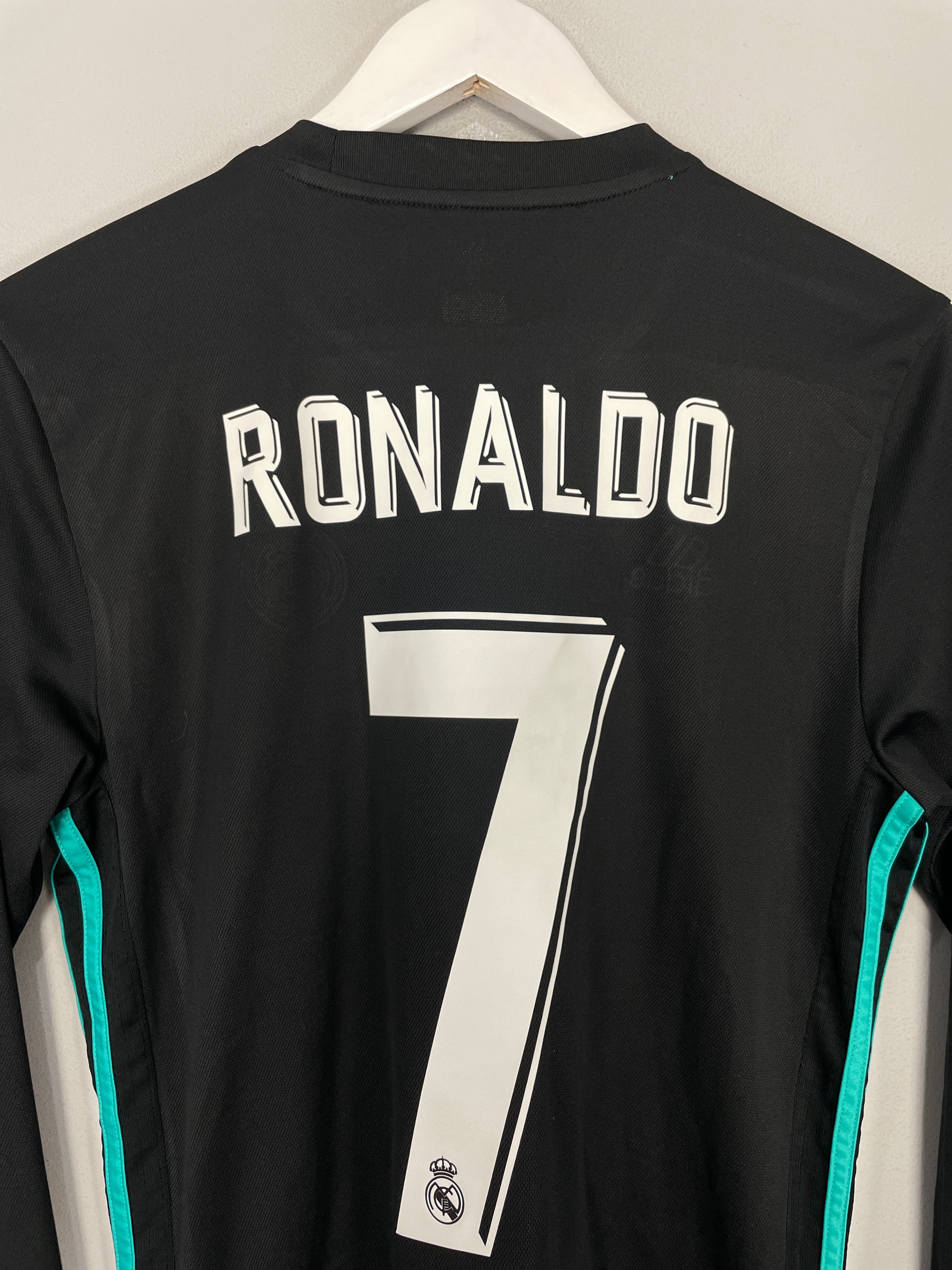 Shop 2017/18 REAL MADRID RONALDO #7 L/S AWAY SHIRT (S) ADIDAS, classic football shirts, vintage football shirts & retro soccer jerseys at Cult Kits