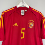 2004/06 SPAIN PUYOL #5 HOME SHIRT (M) ADIDAS