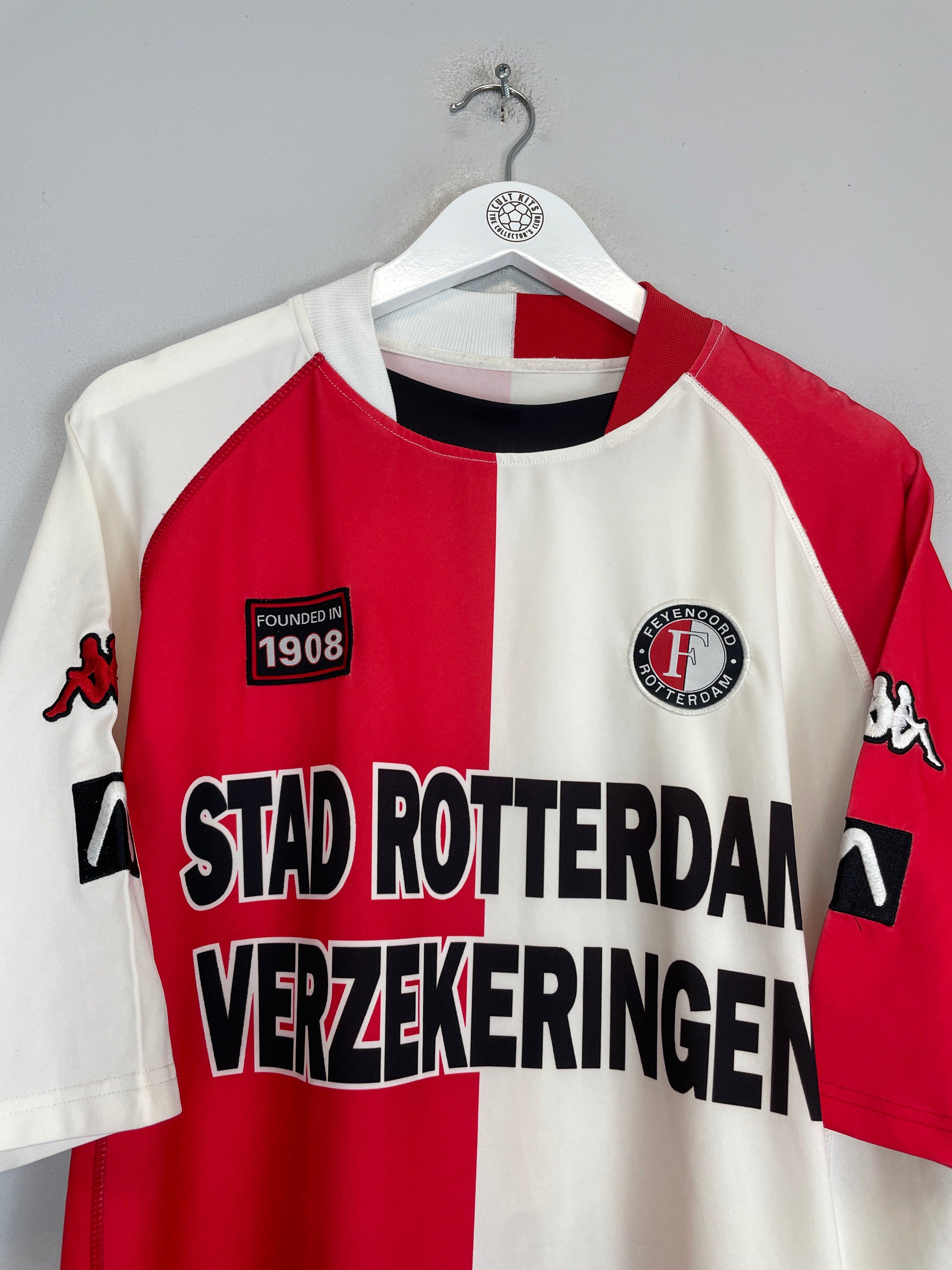 Shop 2002/03 FEYENOORD HOME SHIRT (L) KAPPA, classic football shirts, vintage football shirts & retro soccer jerseys at Cult Kits