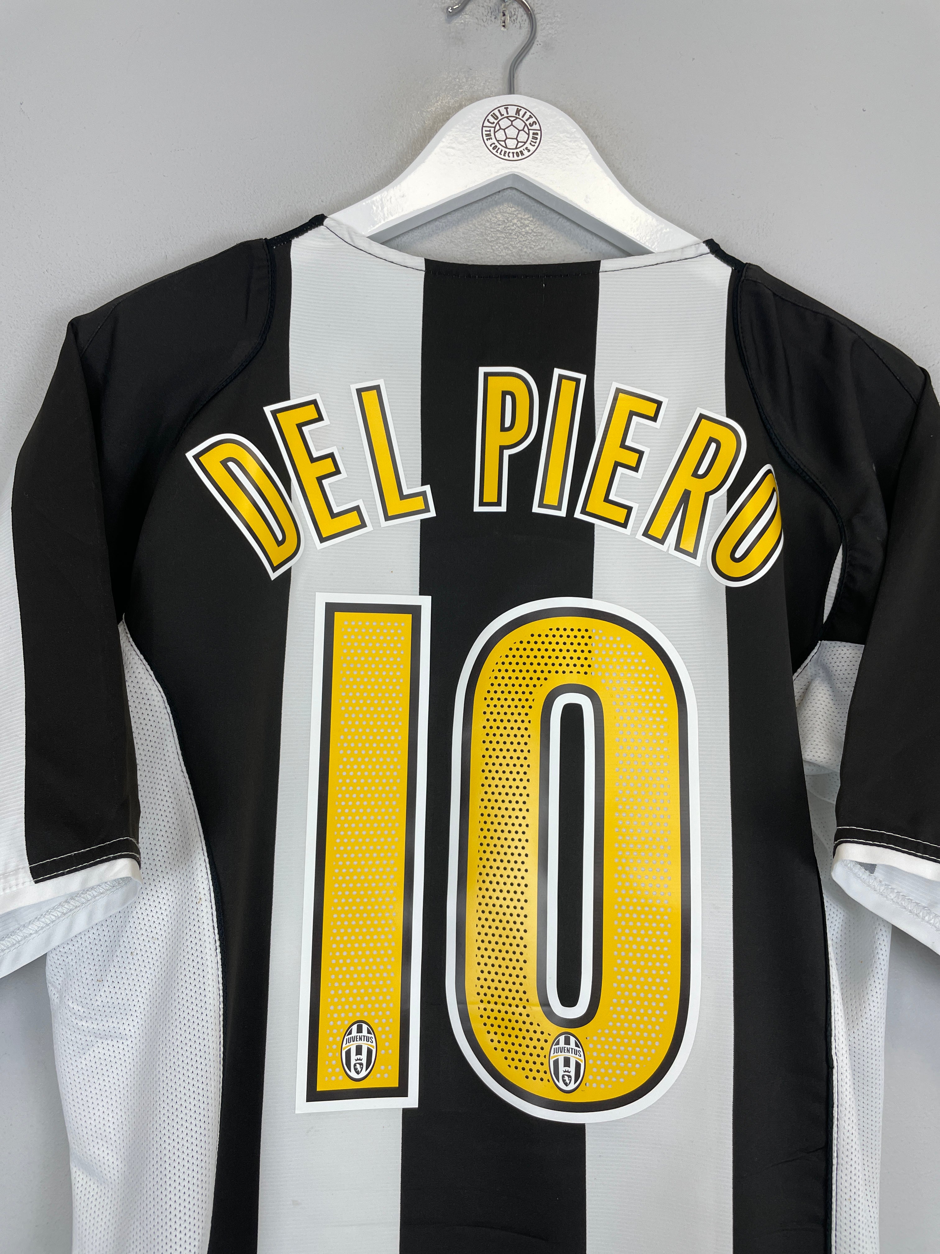 Shop 2004/05 JUVENTUS DEL PIERO #10 HOME SHIRT (M) NIKE, classic football shirts, vintage football shirts & retro soccer jerseys at Cult Kits