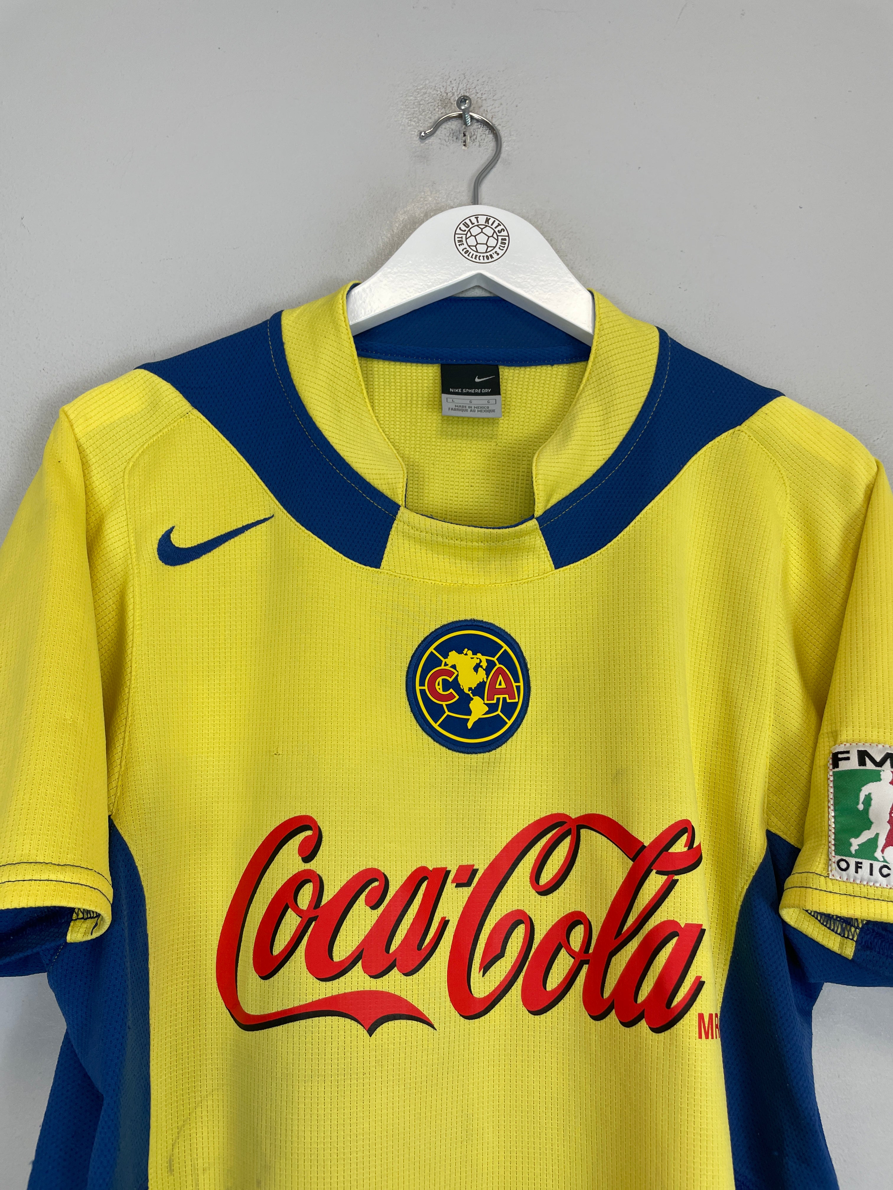 Shop 2004/05 CLUB AMERICA C.BLANCO #10 *SIGNED* HOME SHIRT (L) NIKE, classic football shirts, vintage football shirts & retro soccer jerseys at Cult Kits