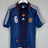1999/00 SPAIN R.HIERRO #6 AWAY SHIRT (S) ADIDAS