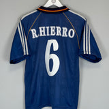 1999/00 SPAIN R.HIERRO #6 AWAY SHIRT (S) ADIDAS