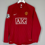 2007/09 MANCHESTER UNITED RONALDO #7 C/L L/S HOME SHIRT (M) NIKE