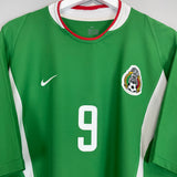 Shop 2003/04 MEXICO BORGETTI #9 HOME SHIRT (XL) NIKE, classic football shirts, vintage football shirts & retro soccer jerseys at Cult Kits