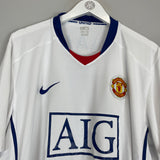 Shop 2008/09 MANCHESTER UNITED RONALDO #7 AWAY SHIRT (XXL) NIKE, classic football shirts, vintage football shirts & retro soccer jerseys at Cult Kits