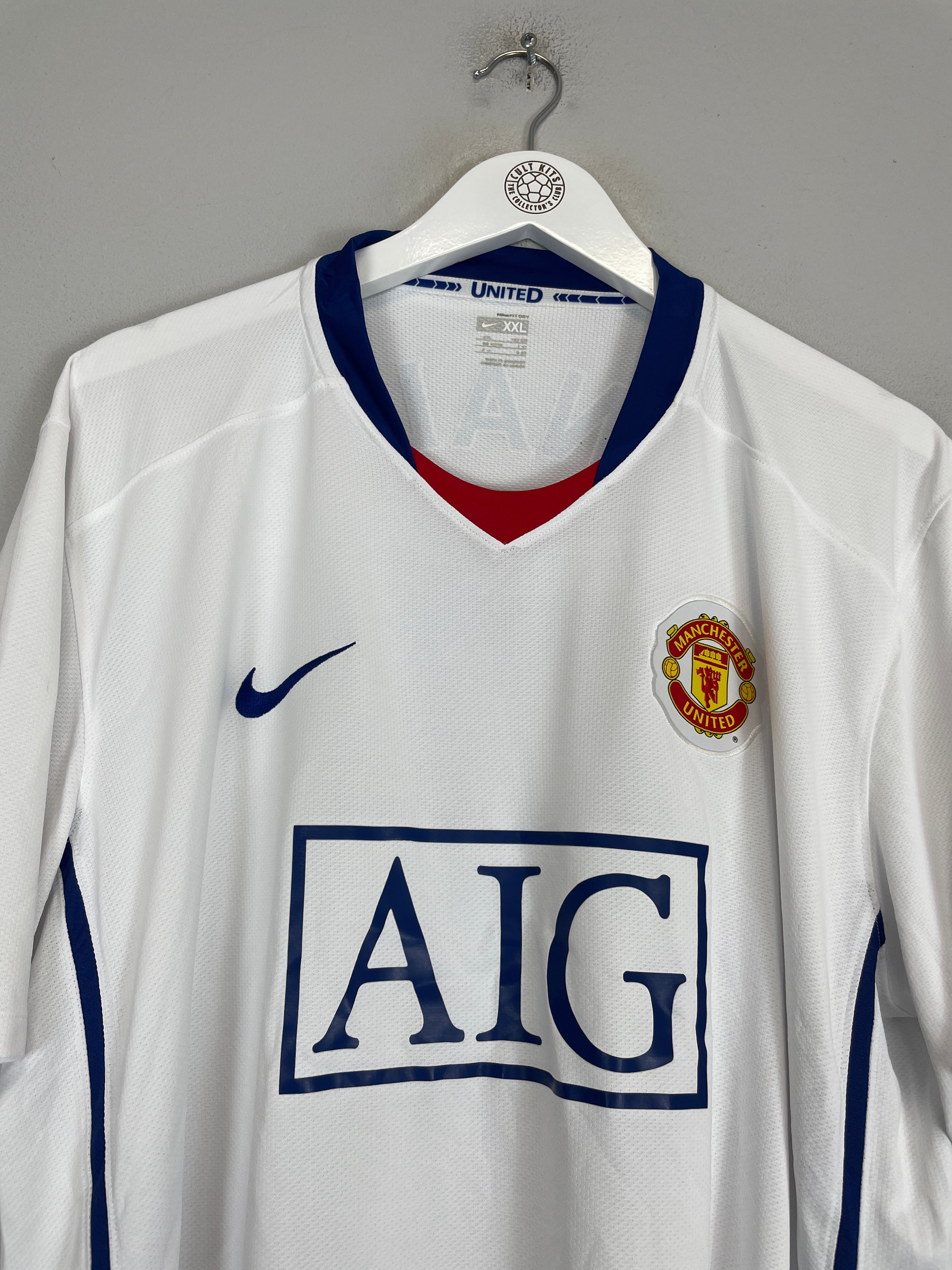 Shop 2008/09 MANCHESTER UNITED RONALDO #7 AWAY SHIRT (XXL) NIKE, classic football shirts, vintage football shirts & retro soccer jerseys at Cult Kits