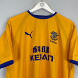 Shop 2003/04 EVERTON FERGUSON #10 AWAY SHIRT (L) PUMA, classic football shirts, vintage football shirts & retro soccer jerseys at Cult Kits