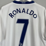 Shop 2008/09 MANCHESTER UNITED RONALDO #7 AWAY SHIRT (XXL) NIKE, classic football shirts, vintage football shirts & retro soccer jerseys at Cult Kits
