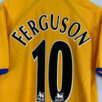 Shop 2003/04 EVERTON FERGUSON #10 AWAY SHIRT (L) PUMA, classic football shirts, vintage football shirts & retro soccer jerseys at Cult Kits
