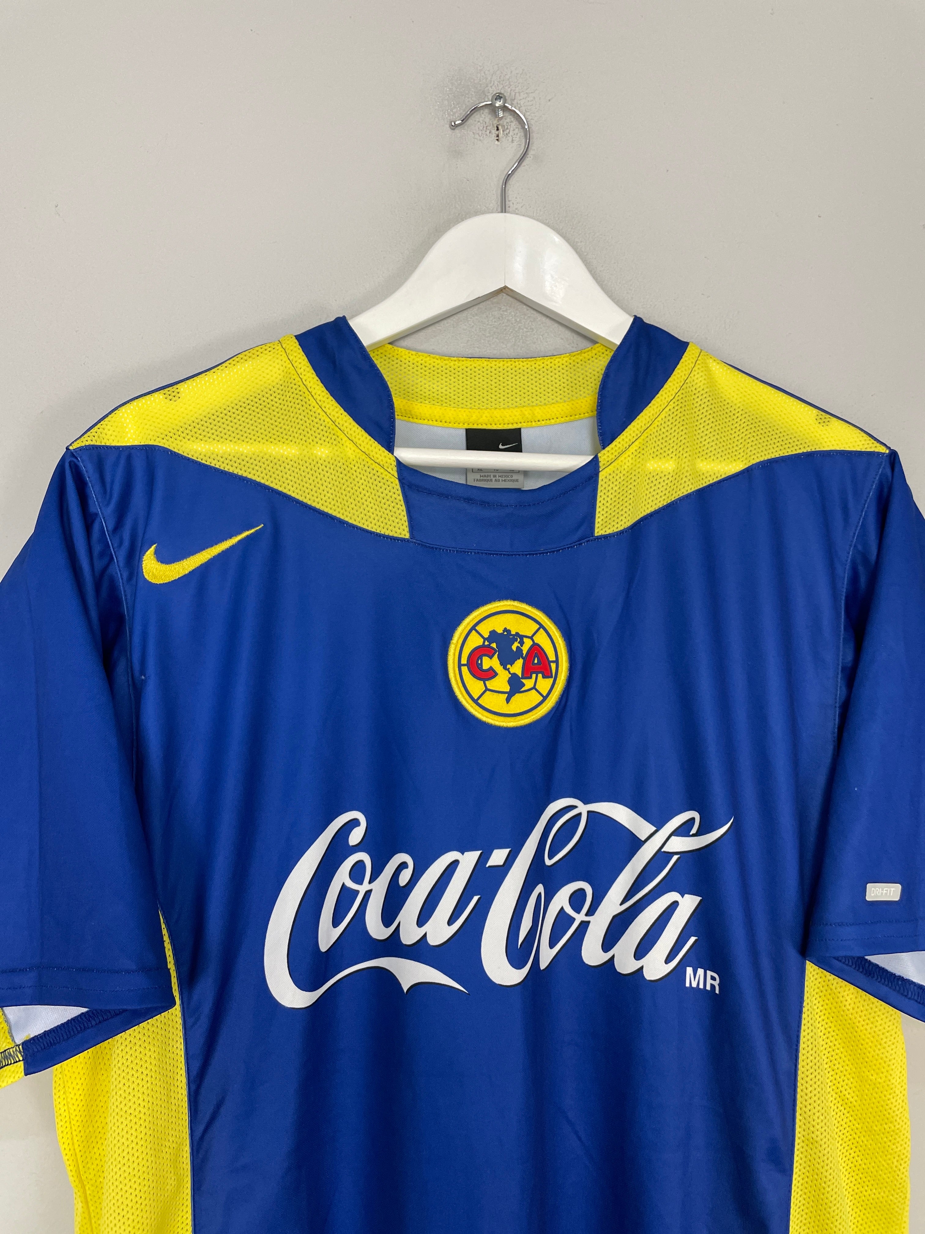 Shop 2005/06 CLUB AMERICA AWAY SHIRT (XL) NIKE, classic football shirts, vintage football shirts & retro soccer jerseys at Cult Kits