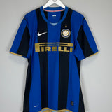 2008/09 INTER MILAN J.ZANETTI #4 HOME SHIRT (XL) NIKE