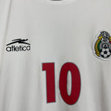 Shop 2001/02 MEXICO C.BLANCO #10 AWAY SHIRT (L) ATLETICA, classic football shirts, vintage football shirts & retro soccer jerseys at Cult Kits