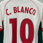 Shop 2001/02 MEXICO C.BLANCO #10 AWAY SHIRT (L) ATLETICA, classic football shirts, vintage football shirts & retro soccer jerseys at Cult Kits