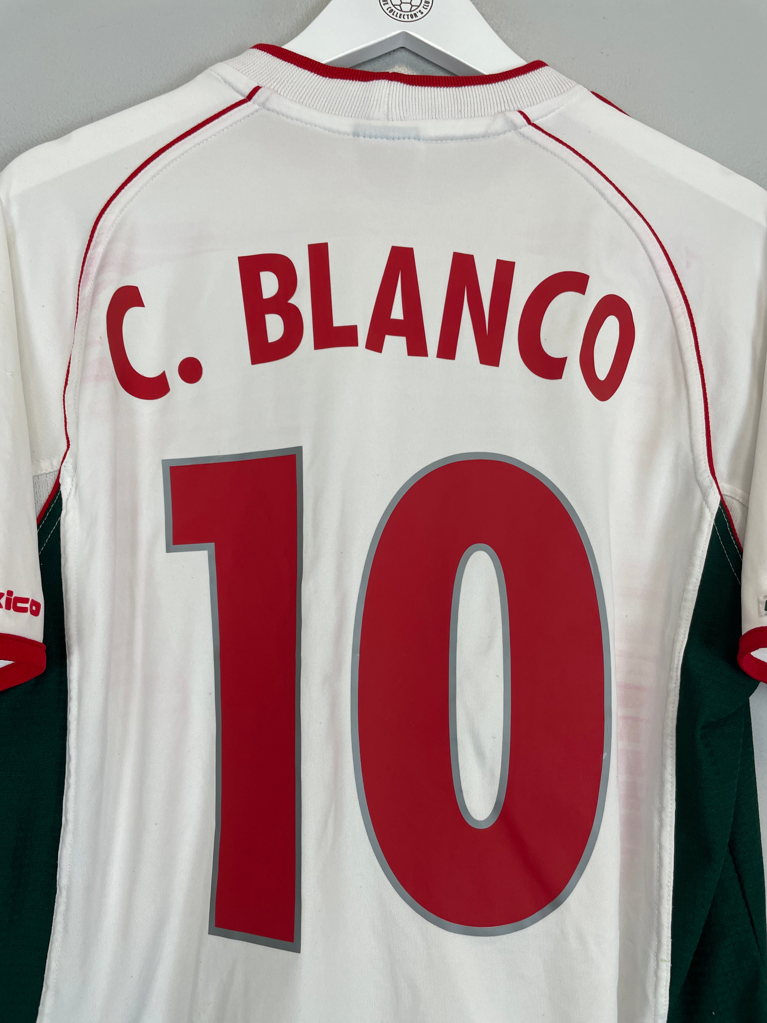 Shop 2001/02 MEXICO C.BLANCO #10 AWAY SHIRT (L) ATLETICA, classic football shirts, vintage football shirts & retro soccer jerseys at Cult Kits