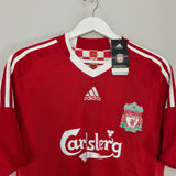 Shop 2008/10 LIVERPOOL GERRARD #8 *BNWT* HOME SHIRT (M) ADIDAS, classic football shirts, vintage football shirts & retro soccer jerseys at Cult Kits