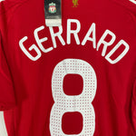 Shop 2008/10 LIVERPOOL GERRARD #8 *BNWT* HOME SHIRT (M) ADIDAS, classic football shirts, vintage football shirts & retro soccer jerseys at Cult Kits