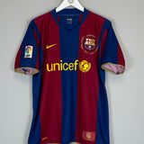 Buy 2007/08 BARCELONA RONALDINHO 10 HOME SHIRT (M) NIKE ~ Free worldwide shipping available ~ Authentic Vintage Football Shirts from Cult Kits