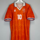 1994 NETHERLANDS BERGKAMP #10 HOME SHIRT (XL) LOTTO
