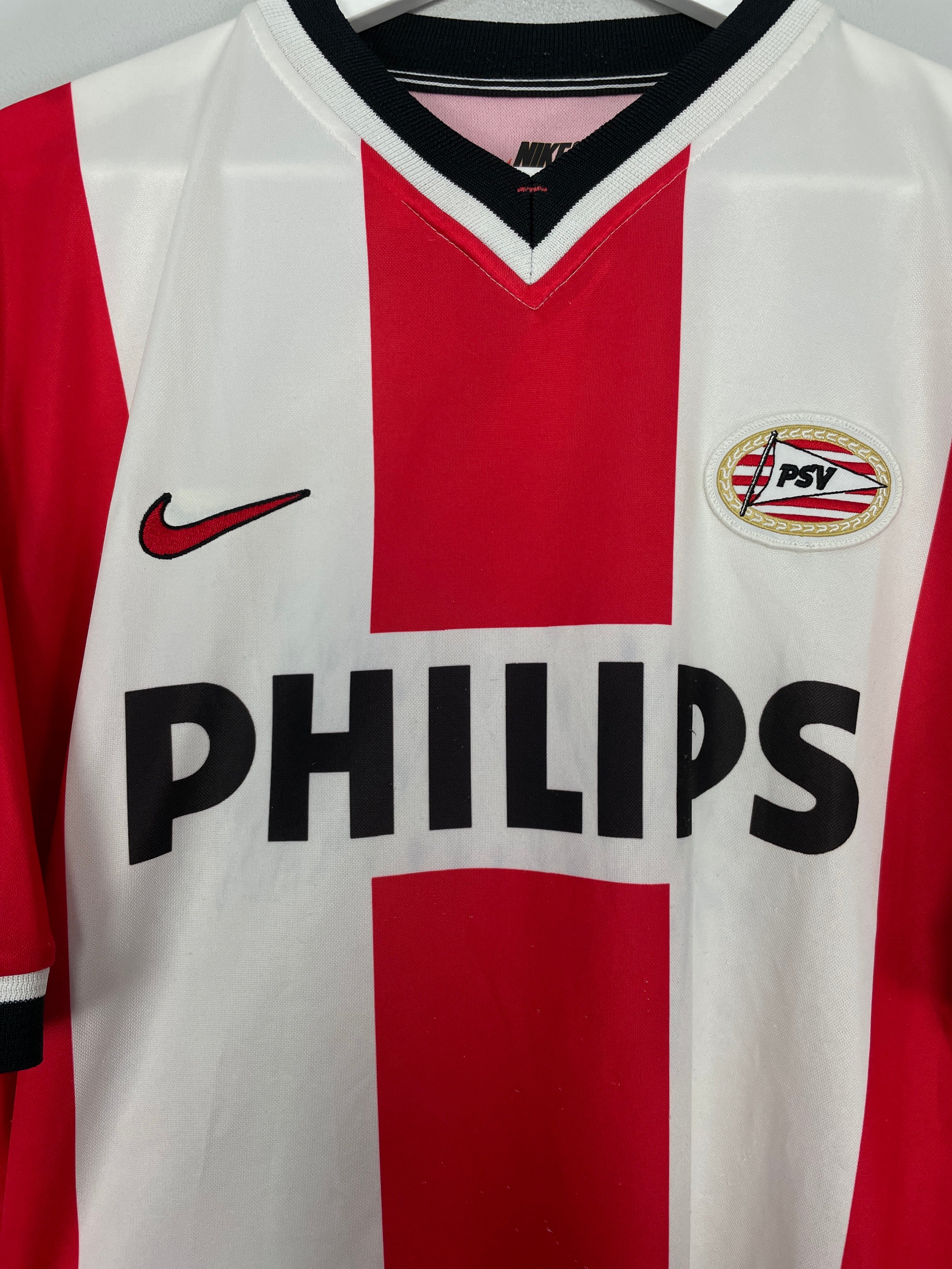 Shop 1998/00 PSV HOME SHIRT (L) NIKE, classic football shirts, vintage football shirts & retro soccer jerseys at Cult Kits
