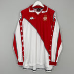 Shop 2000/01 MONACO L/S HOME SHIRT (XL) KAPPA, classic football shirts, vintage football shirts & retro soccer jerseys at Cult Kits
