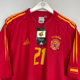 2004/06 SPAIN VALERON #21 *BNWT* HOME SHIRT (XL) ADIDAS