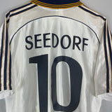 Shop 1998/00 REAL MADRID SEEDORF #10 HOME SHIRT (L) ADIDAS, classic football shirts, vintage football shirts & retro soccer jerseys at Cult Kits