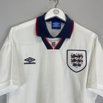 Shop 1993/95 ENGLAND HOME SHIRT (M) UMBRO, classic football shirts, vintage football shirts & retro soccer jerseys at Cult Kits
