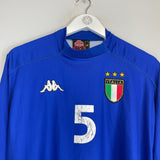 1998/99 ITALY #5 L/S HOME SHIRT (L) KAPPA