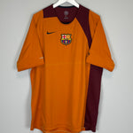 Shop 2004/05 BARCELONA MARQUEZ TRAINING SHIRT (XL) NIKE, classic football shirts, vintage football shirts & retro soccer jerseys at Cult Kits