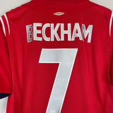 2004/06 ENGLAND BECKHAM #7 AWAY SHIRT (M) UMBRO