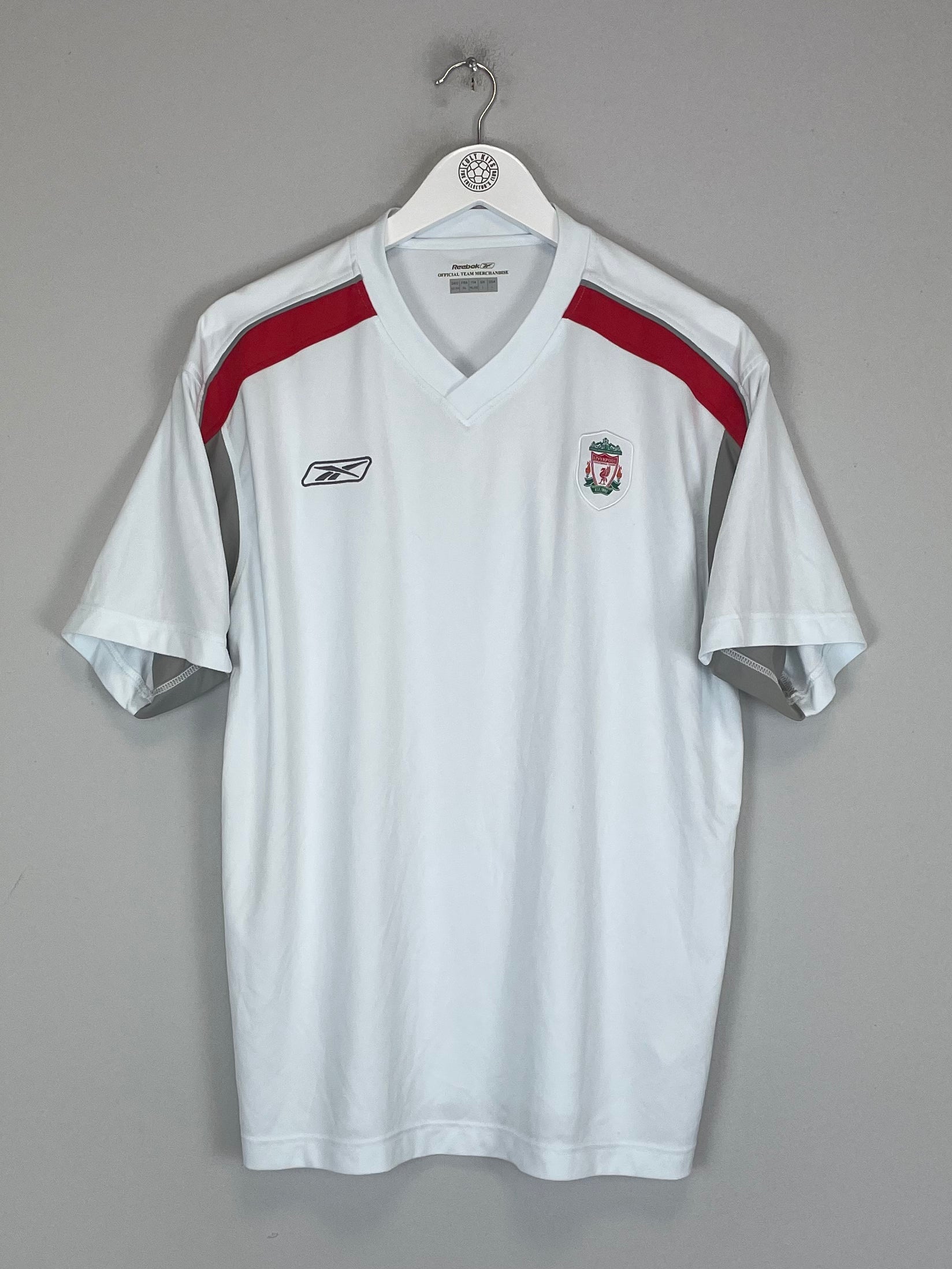 Shop 2003/04 LIVERPOOL TRAINING SHIRT (L) REEBOK, classic football shirts, vintage football shirts & retro soccer jerseys at Cult Kits