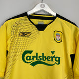 Shop 2004/06 LIVERPOOL LUIS GARCIA #10 AWAY SHIRT (L) REEBOK, classic football shirts, vintage football shirts & retro soccer jerseys at Cult Kits