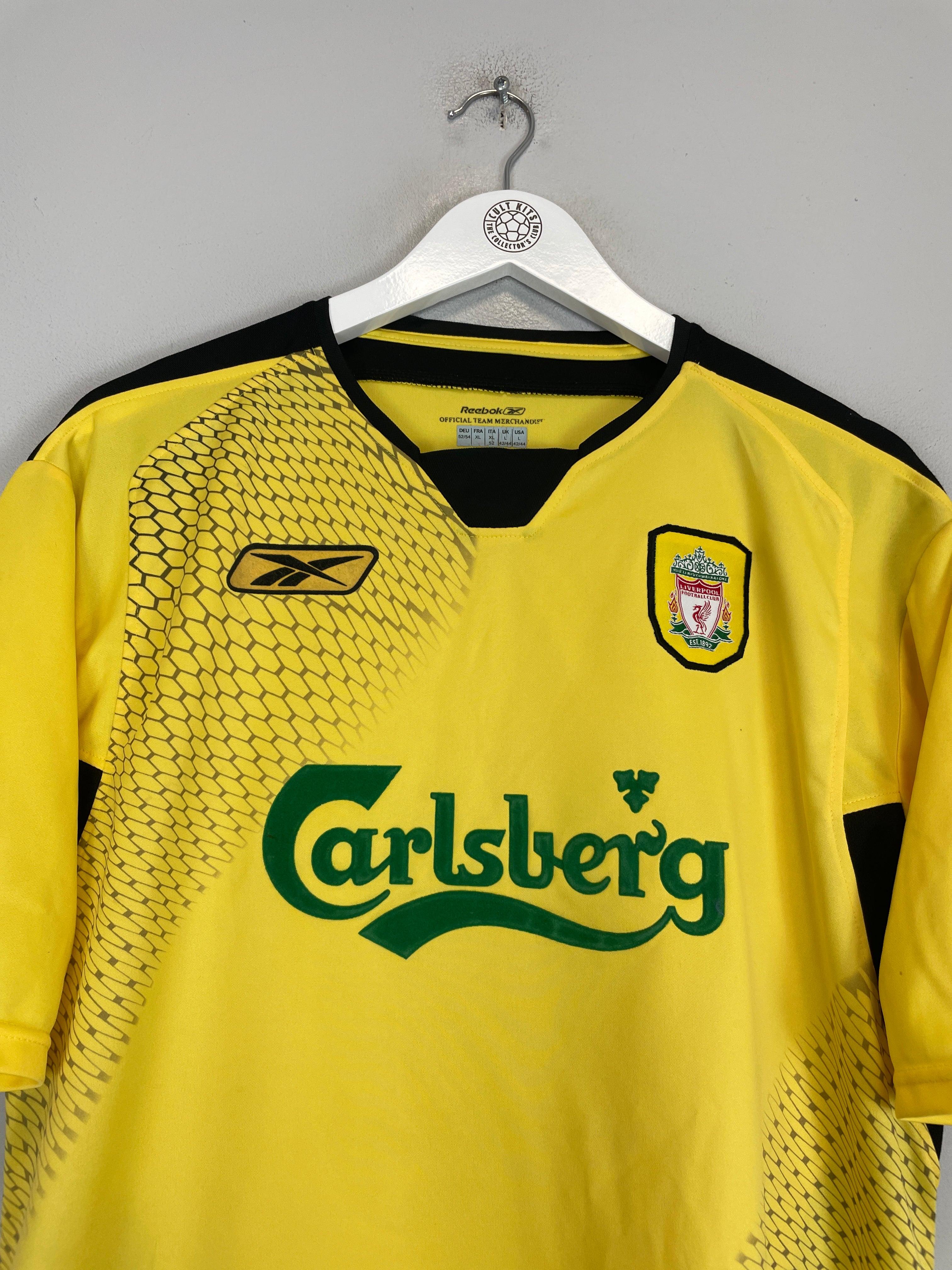 Shop 2004/06 LIVERPOOL LUIS GARCIA #10 AWAY SHIRT (L) REEBOK, classic football shirts, vintage football shirts & retro soccer jerseys at Cult Kits